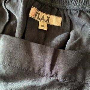 FLAX black linen pants